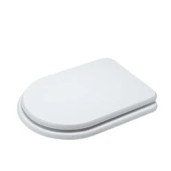 Tavoletta Wc Dedicata Dolomite Clodia In Legno Rivestito Bianco Con Cerniere