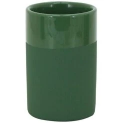 Bicchiere Verde Scuro In Ceramica - Serie Green