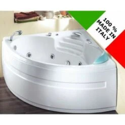 Vasca Da Bagno Idromassaggio Ad Angolo 135x135 Cm Sardone