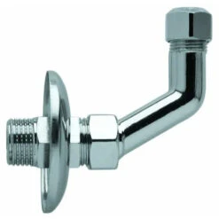 Luxor Curvetta 45° Sottolavabo 1/2 - 3/8 Ottone Cromato