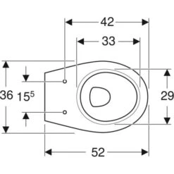 Geberit/Pozzi-Ginori - Vaso Sospeso In Ceramica - Serie: Colibrì -Stile Bagno 53949147 3
