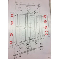 Ricambio Blocchetto Di Aggancio Profilo Copricava Cesana 910223055 -Stile Bagno 54034157 3