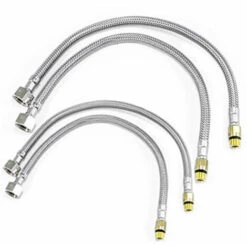 Ricambio 4 Flessibili Inox Zucchetti R99080.9500