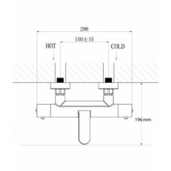 Rubinetto Termostatico Per Vasca Da Bagno 4051 - Asta Doccia, Flessibile Doccia E Doccetta Opzionale Senza Flessibile, Senza Asta Doccia, Senza Doccetta -Stile Bagno 54209532 4