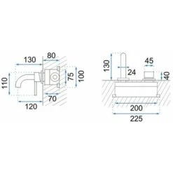 RUBINETTO DA INCASSO REA LUNGO ROSE GOLD +BOX -Stile Bagno 54295002 3