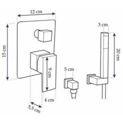 RUBINETTO DA DOCCIA DA INCASSO REA RAINFORCE -Stile Bagno 54295055 4