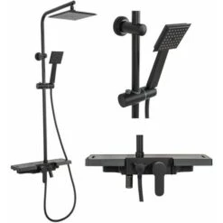 SET DOCCIA REA BRAVO BLACK