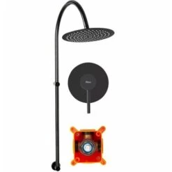 SET DOCCIA REA LUGANO BLACK + BOX