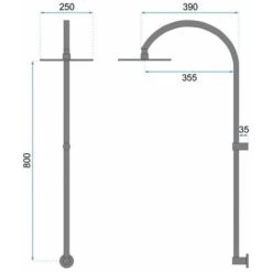 SET DOCCIA REA LUGANO BLACK + BOX -Stile Bagno 54295357 4