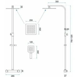 SET DOCCIA DA INCASSO CON TERMOSTATO REA JET BLACK MAT 9 SET DOCCIA DA INCASSO CON TERMOSTATO REA JET BLACK MAT -Stile Bagno 54295359 5