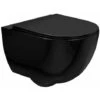 VASO WC SOSPESO REA CARLO MINI RIMLESS FLAT BLACK MAT