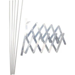 Stendino Espandibile Rolan 5 Fili 120cm In Alluminio 120x78x26 Cm -Stile Bagno 54301861 5