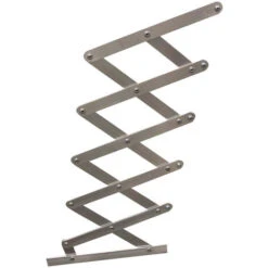 Stendino Espandibile Rolan 5 Fili 140 Cm In Alluminio 140x78x26 Cm -Stile Bagno 54301862 3