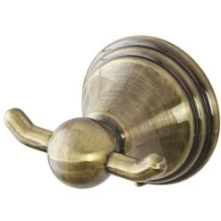 Appendino Da Muro Per Accappatoi In Acciaio Finitura Bronzo Iris Kit Di Fissaggio Incluso