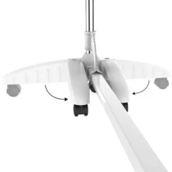 Todeco Stendino Per Biancheria, Stendibiancheria - Materiale: Tubi In Acciaio Inossidabile - Carico Massimo: 3 Kg Per Ciascun Barra Di Sostegno - 3 Ripiani, Nero/Bianco, Con Ali -Stile Bagno 54376639 5