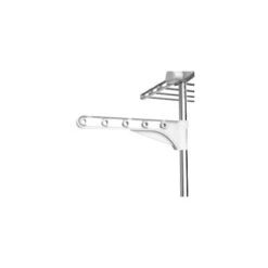 Todeco Stendino Per Biancheria, Stendibiancheria - Materiale: Tubi In Acciaio Inossidabile - Carico Massimo: 3 Kg Per Ciascun Barra Di Sostegno - 3 Ripiani, Bianco, Con Ali -Stile Bagno 54376649 5