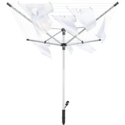 Stendibiancheria Rotante LinoPush 500 Schwarz 85360 Leifheit -Stile Bagno 5449804 4