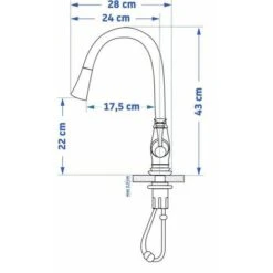 RUBINETTO DA CUCINA REA DECO OLD BLACK HIGH -Stile Bagno 54664954 5