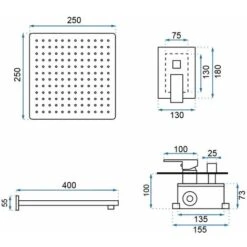 SET DOCCIA DA INCASSO FENIX L.GOLD BOX -Stile Bagno 54664968 5