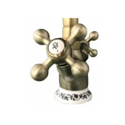 Rubinetto Bagno Per Lavabo Vintage Bronzato Stile Antico Ceramica -Stile Bagno 54715563 5