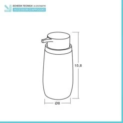 Dispenser Per Sapone Liquido Tortora Dettagli Effetto Legno Blob -Stile Bagno 55076249 3