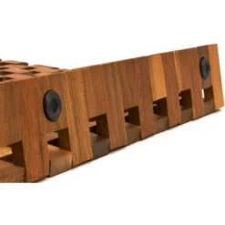 2x Tappetino Da Bagno In Legno Di Acacia FSC 80x50 Cm Poggiapiedi Da Sauna Con Gommini Antiscivolo -Stile Bagno 55148490 4