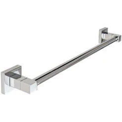 Porta Asciugamano Moderno Da Muro In Acciaio Fissaggio Con Viti O Senza Viti Porta Asciugamani 43 Cm Arredo Bagno