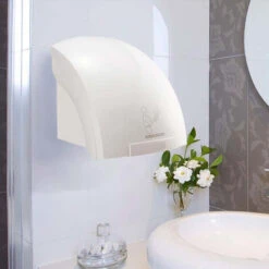 Asciugamani Elettrico Automatico A Parete Con Fotocellula Asciugatore Ad Aria Calda Con Fotocellula Ad Aria Calda Asciuga Mani 1800 Watt -Stile Bagno 56250749 3