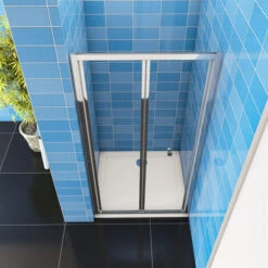 185 Cm Box Doccia Per Nicchia Porta A Soffietto Vetro Temperato 5 Mm Trasparente Profili Cromati Lucidi 70 Cm -Stile Bagno 56625191 4