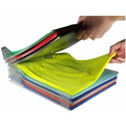 Organizer T-Shirt Sistema Salvaspazio Aramadio 10pz Magliette Camicia Pieghevole