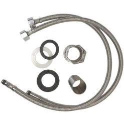 Rubinetto Lavabo Bagno Silver Satinato MonoComando Miscelatore Acqua S9004 -Stile Bagno 5731981 5