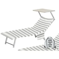 TELO MARE Fouta LETTINO RIGA BEIGE In Cotone BEDDY BEACH © CON TASCHE Misura Cm. 80x200