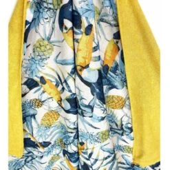 TELO Mare Doppio KIKOY Tucano Giallo In COTONE E In SPUGNA Con ZAINO KEEP -Stile Bagno 57359132 4