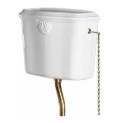 Azzurra - Cassetta Alta Con Coperchio In Porcellana Colore Bianco - Serie: Jubilaeum (Senza Meccanismo)