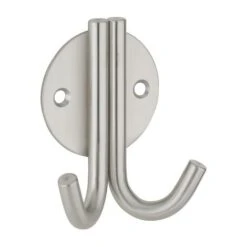 Appendino, Gancio Doppio, Acciaio Inossidabile, H.80mm, Satinato - THIRARD