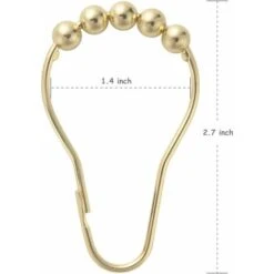 HIASDFLS Confezione Da 12 Anelli Per Tende Da Doccia In Acciaio Inossidabile E Anelli Per Tende Da Doccia Anticorrosione -Stile Bagno 59008982 4