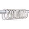 HIASDFLS 36 Pezzi Anelli Per Tende Da Doccia Bianchi Anelli Per Tende C Ganci Per Tende (bianco)