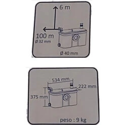 CASSETTA TRITURATRICE 4 UTENZE TRITURATORE W17P WATERMATIC -Stile Bagno 59154738 4