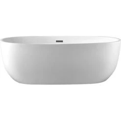 Vasca Da Bagno Freestanding 238L 170x80x58 Cm Bianco - NICA