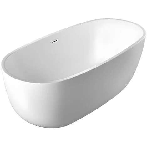 Vasca Da Bagno Freestanding 238L 170x80x58 Cm Bianco - NICA 3 Vasca Da Bagno Freestanding 238L 170x80x58 Cm Bianco - NICA - immagine 3