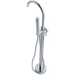 Rubinetto Miscelatore Su Piedi - Cromo - MAHIRO -Stile Bagno 59289652 4