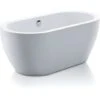 Vasca Da Bagno Freestanding 150x75xH58 Cm 178L Bianco - ADRINA