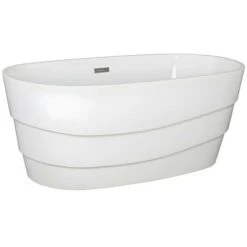 Vasca Da Bagno Freestanding Di Design 200L 150x72x58 Cm Bianco - DOMINIKA 7 Vasca Da Bagno Freestanding Di Design 200L 150x72x58 Cm Bianco - DOMINIKA -Stile Bagno 59291122 3