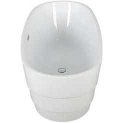 Vasca Da Bagno Freestanding Di Design 200L 150x72x58 Cm Bianco - DOMINIKA 8 Vasca Da Bagno Freestanding Di Design 200L 150x72x58 Cm Bianco - DOMINIKA -Stile Bagno 59291122 4