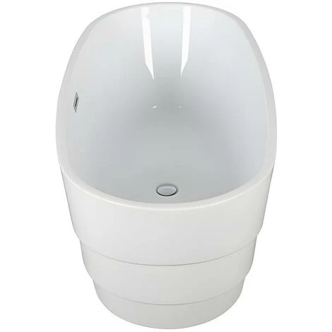 Vasca Da Bagno Freestanding Di Design 200L 150x72x58 Cm Bianco - DOMINIKA 4 Vasca Da Bagno Freestanding Di Design 200L 150x72x58 Cm Bianco - DOMINIKA - immagine 4