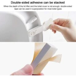 HIASDFLS Sollevatore Per Coprisedile Del Water Sollevatore Per Sedile Del Water, Antiaderente, Evitare Di Toccare Autoadesivo Hygieneyellow Giraffa -Stile Bagno 59384456 4