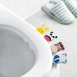 HIASDFLS Sollevatore Per Coprisedile Del Water Sollevatore Per Sedile Del Water, Antiaderente, Evitare Di Toccare Autoadesivo Hygieneyellow Giraffa -Stile Bagno 59384456 5