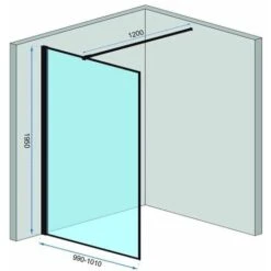 PARETE DOCCIA REA BLER 100 -Stile Bagno 59658777 3