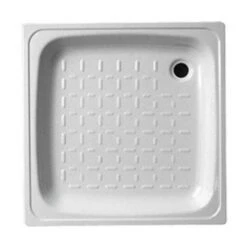PIATTO DOCCIA IN ACCIAIO BIANCO Cm. 80 X 80 X H. 8