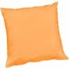 Fodera Cuscino Cotone Lucido 40x40 Cm Cerniera Copricuscino 100% Made In Italy - Arancione Chiaro